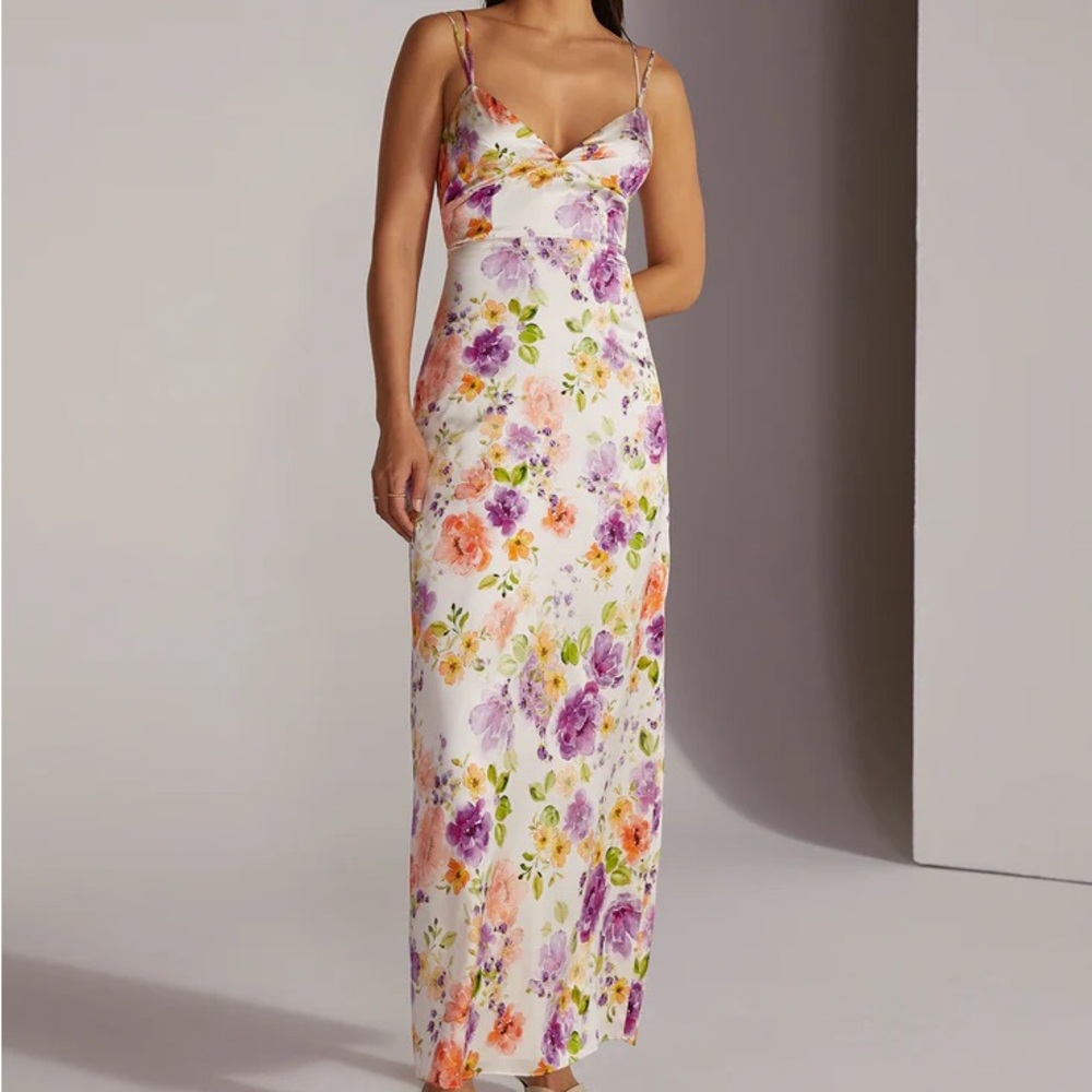 NWT - Favorite Daughter - Rosemary Floral Oahu Watercolor Dress - Picture 1 of 7